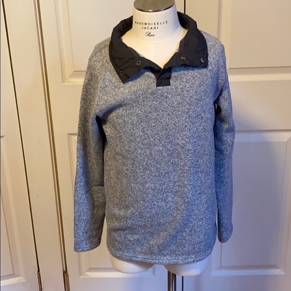 Lands’ End 1/4 zip snap neck sweater - Picture 1 of 7
